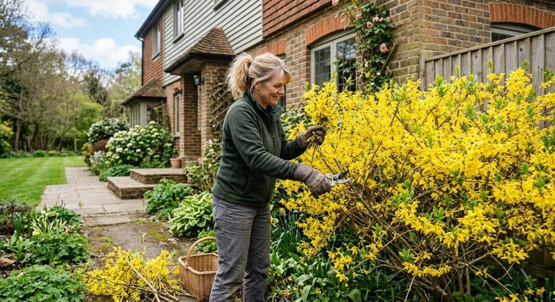 Forsythia Pruning in Honolulu, HI